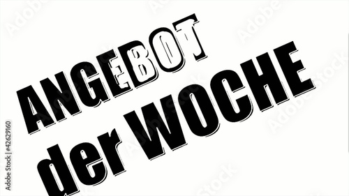 Angebot der Woche - black & white