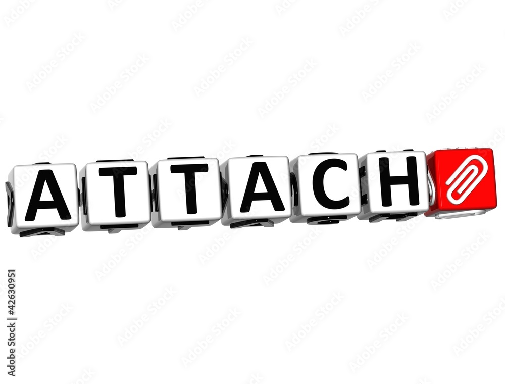 3D Attach Button Click Here Block Text 3D Attach Button Click Here Block Text