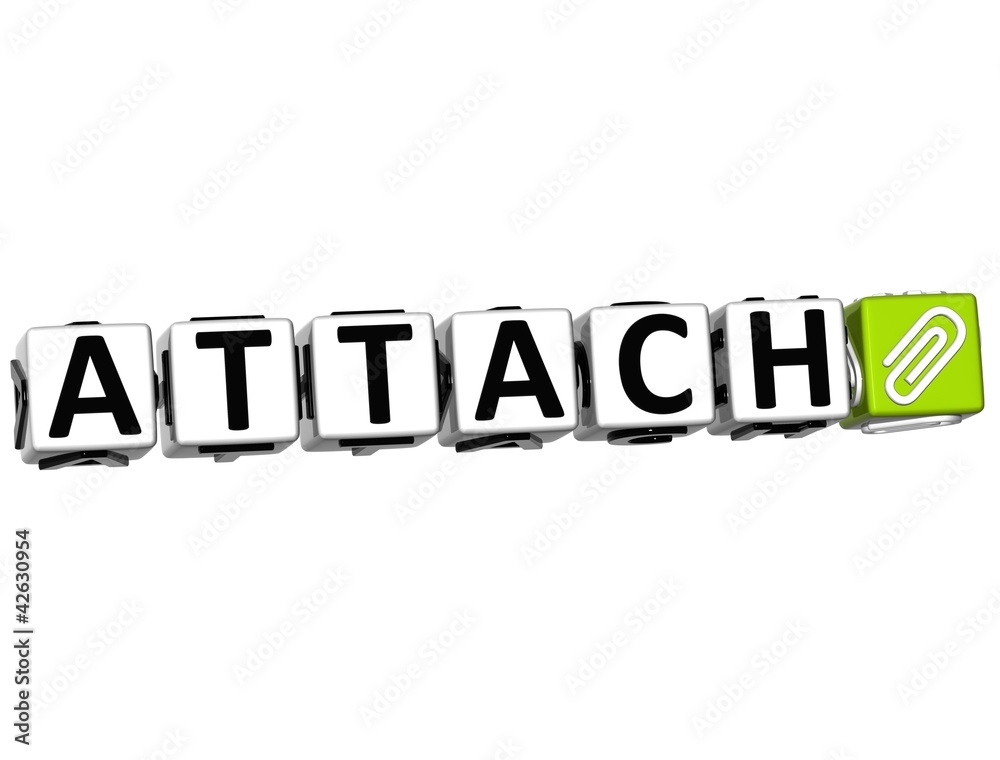 3D Attach Button Click Here Block Text 3D Attach Button Click Here Block Text