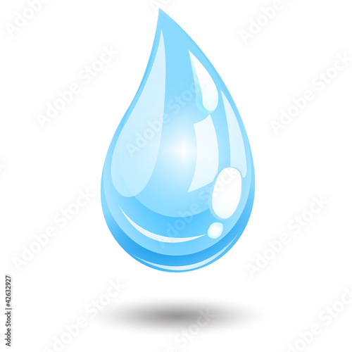 Vector blue water drop