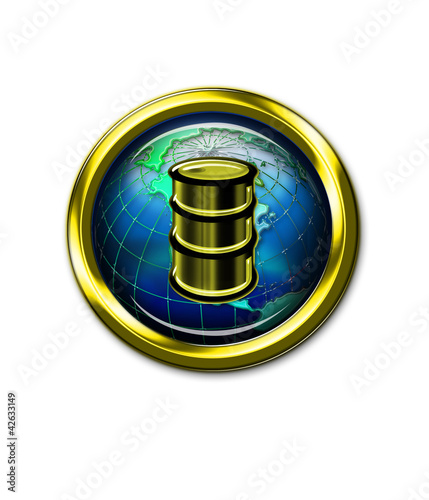 Oil Well Barrel Icon.