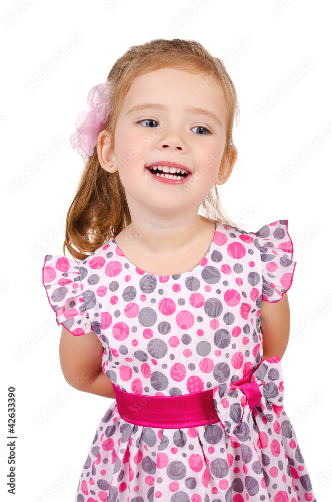 Portrait of cute smiling little girl Portrait of cute smiling little girl