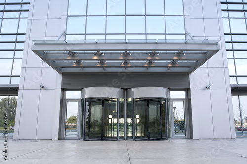 Business building entrance photo
