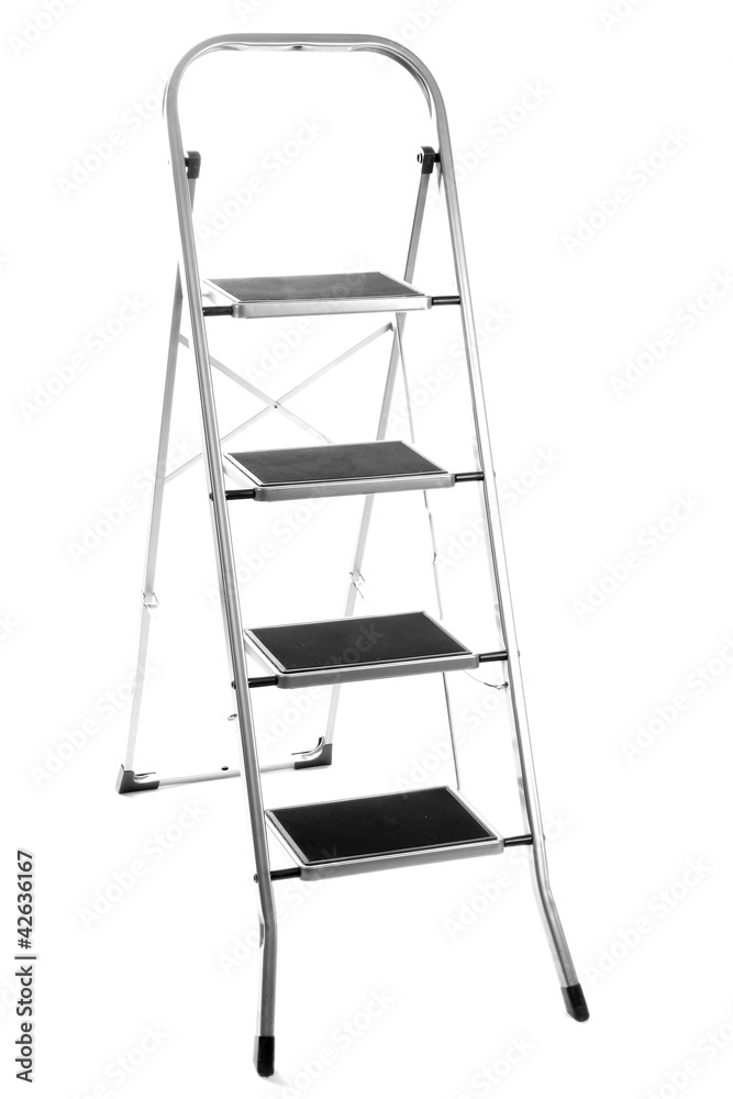 metal ladder isolated on white