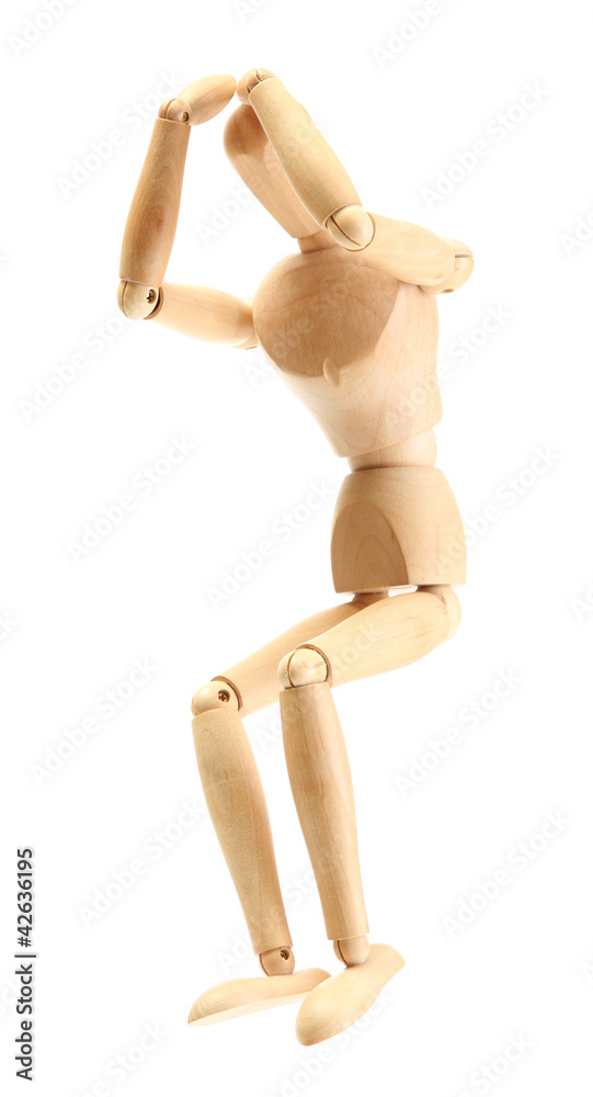 wooden mannequin isolated on white wooden mannequin isolated on white