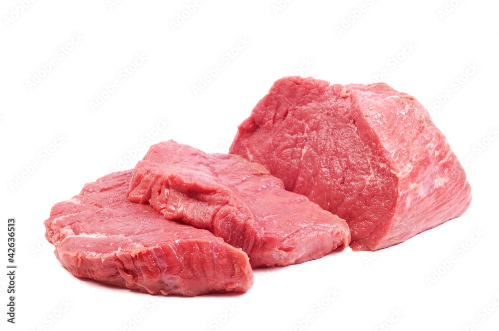 Raw steaks