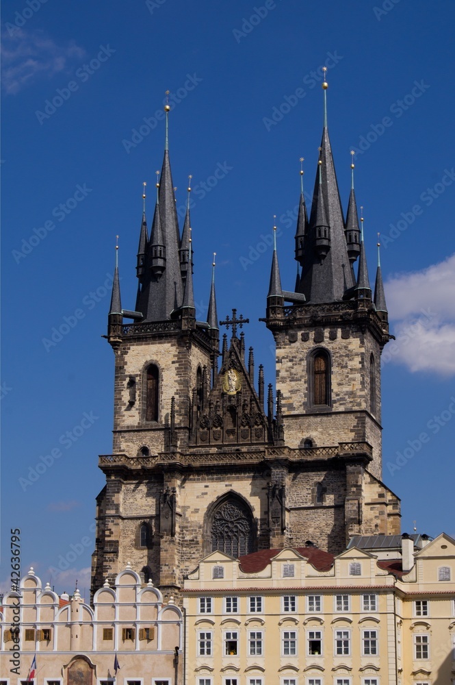 Tyn Church in Prague in Czech Republic