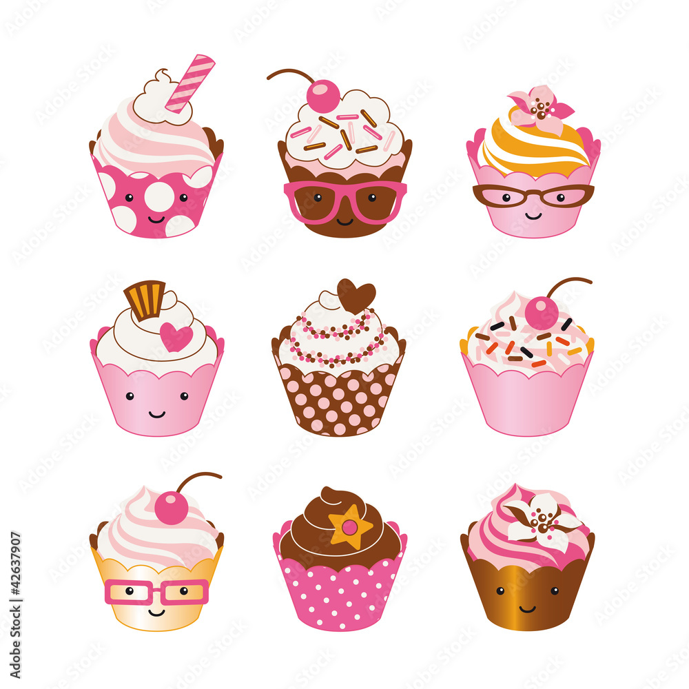 Naklejka premium Cupcakes1