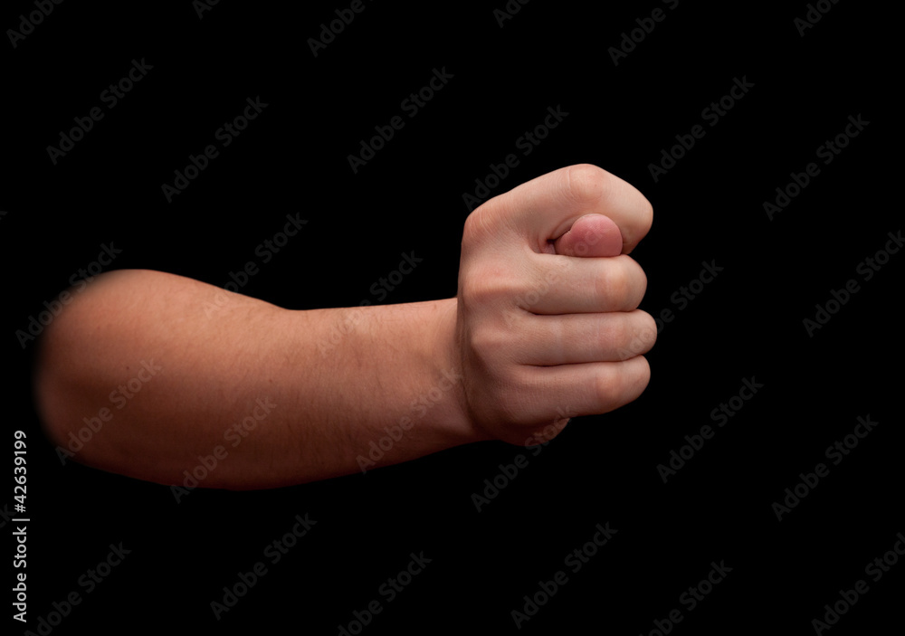 man's hands on a black background man's hands on a black background