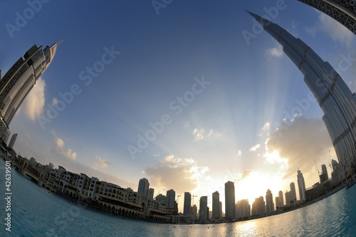 Photography dubai burj khalifa skyscraper