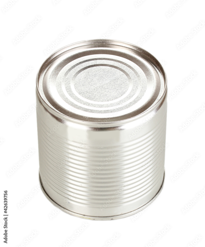Tin can isolated on white Tin can isolated on white