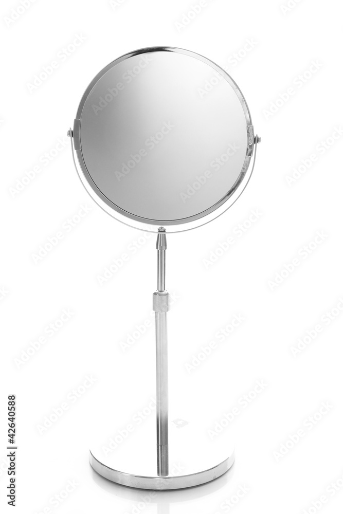 Round table mirror isolated on white Round table mirror isolated on white