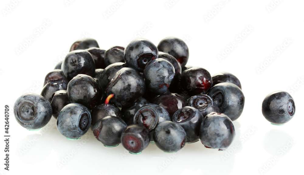 Fresh blueberries isolated on white Fresh blueberries isolated on white