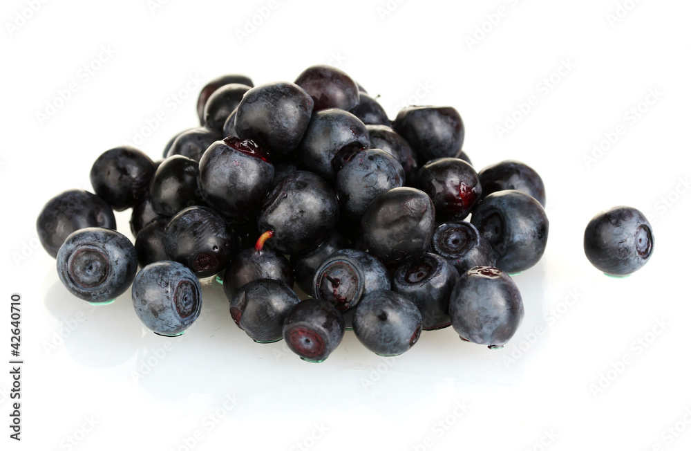Fresh blueberries isolated on white Fresh blueberries isolated on white