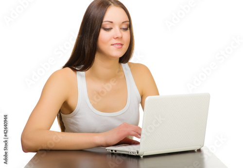 Young woman with laptop