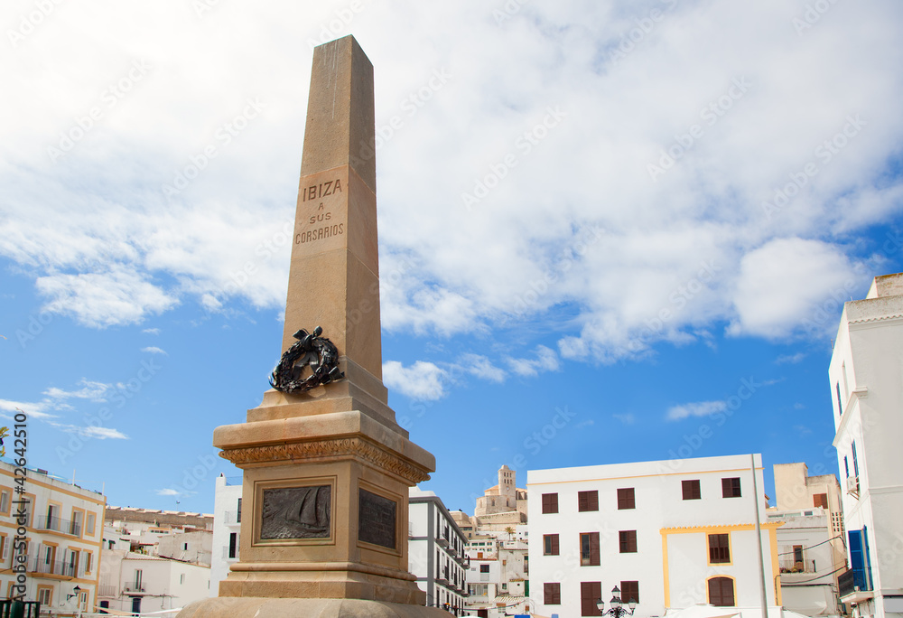 Eivissa Ibiza town corsair monument