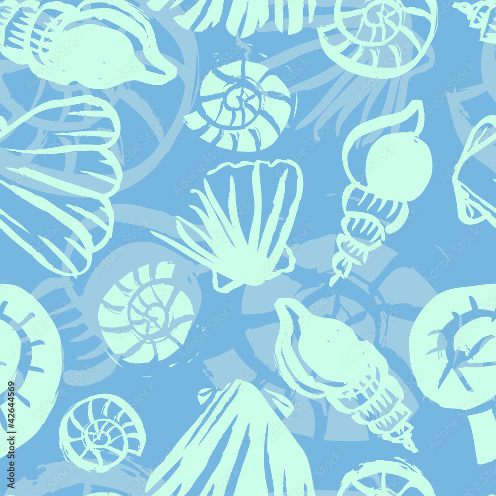 Obraz premium marine seamless pattern