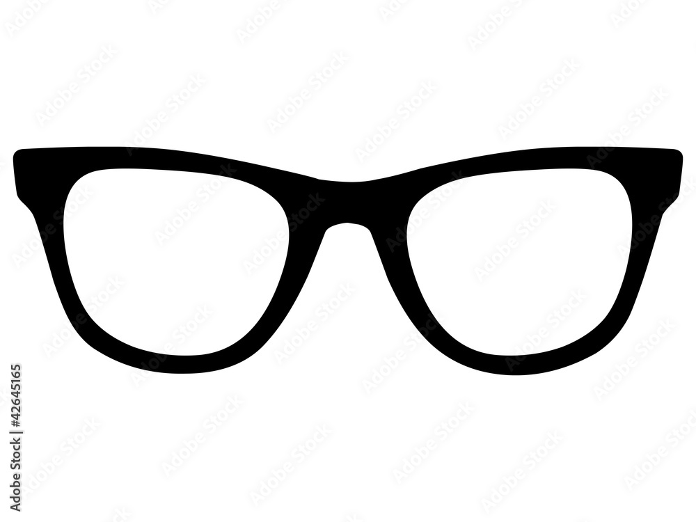 Vektor Nerdbrille von vorne