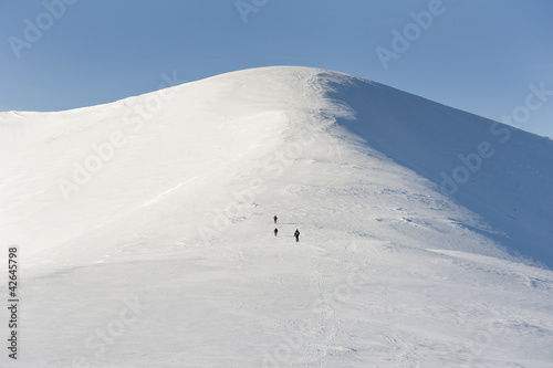 Hike in a winter Tatra mountain