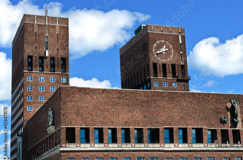 Canvas Print City Hall (Radhuset), Oslo, Norway