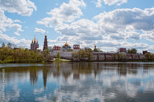 Novodevichy Convent in Moscow in the spring