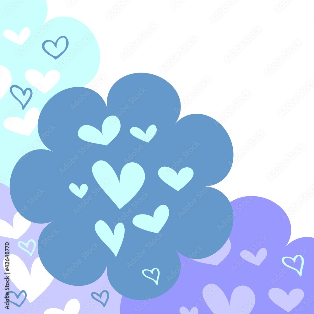 A cute background with hearts A cute background with hearts