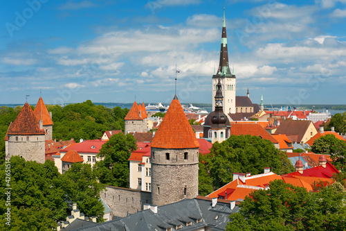 Old City of Tallin in summer
