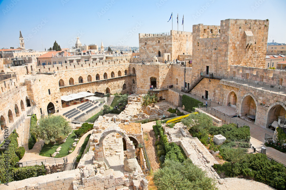 Fototapeta premium Wieża Dawida w Jerozolimie, Izrael