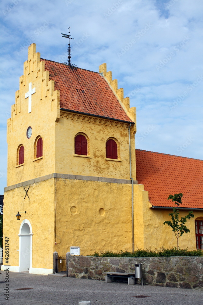 Alinge church from 1500 on the island Bornholm (Denmark)