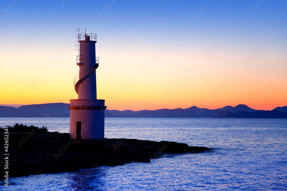 Sunset from La Savina lighthouse in Formentera