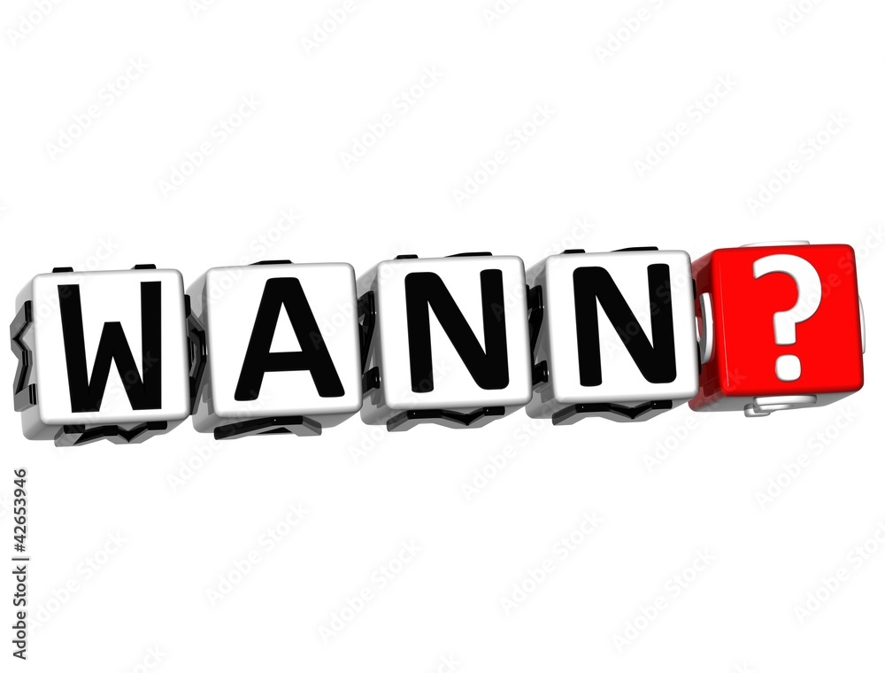 3D German Question Button Click Here Block Text 3D German Question Button Click Here Block Text