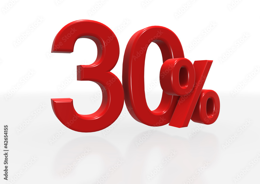 Thirty per cent. Thirty per cent.