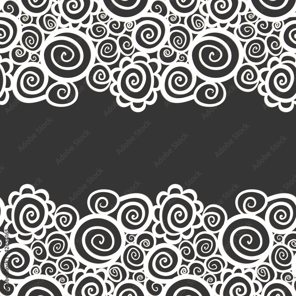 Seamless abstract curly wave pattern Seamless abstract curly wave pattern