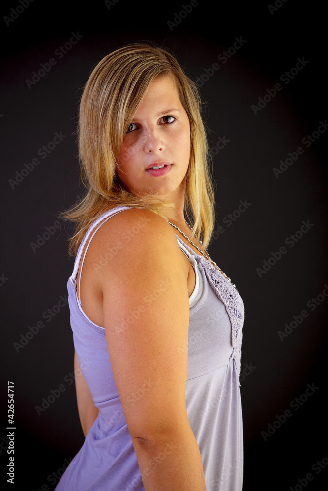 Portrait of young blond woman Portrait of young blond woman