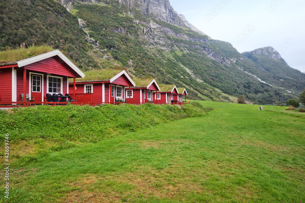 Obraz premium Camping cabins