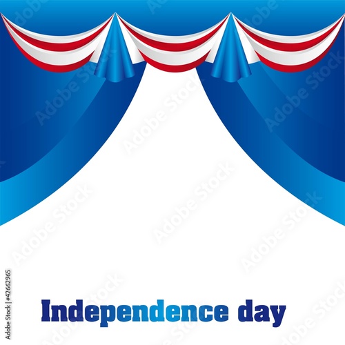 curtains of the united states flag