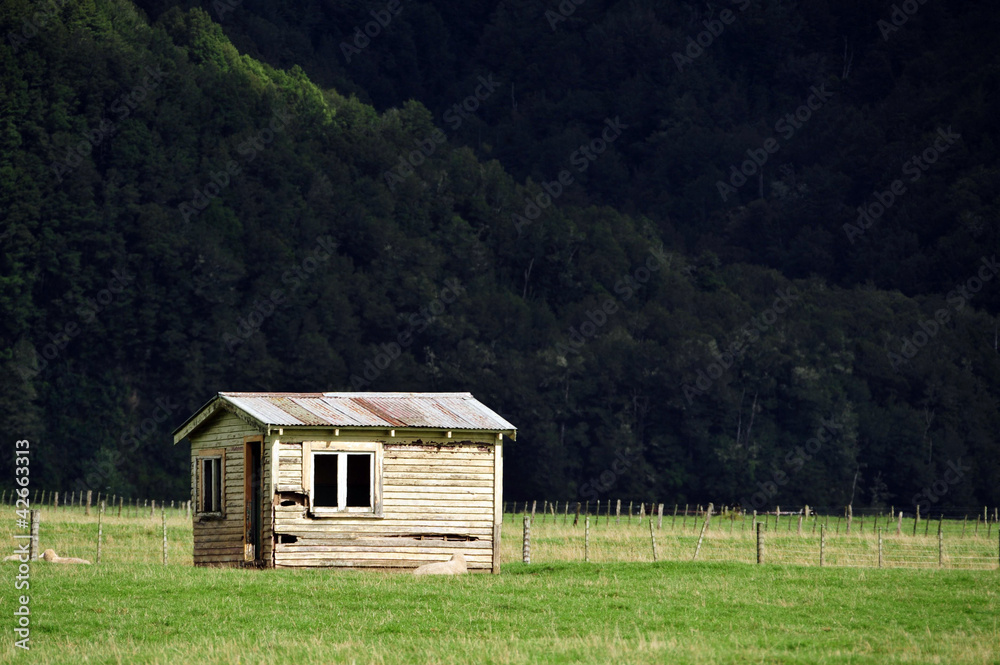 Old Farm Building New Zealand