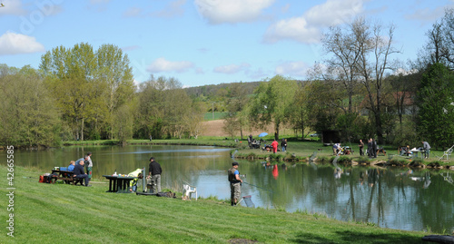 France, a pond in Brueil en Vexin photo