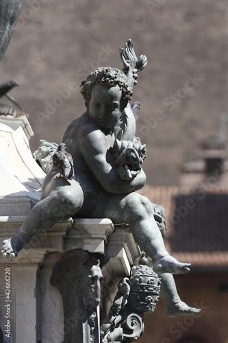 Bologna Piazza e fontana del Nettuno