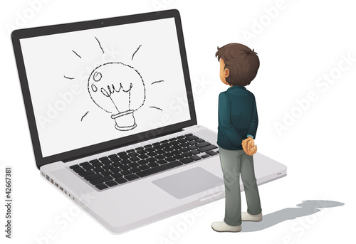 man and laptop