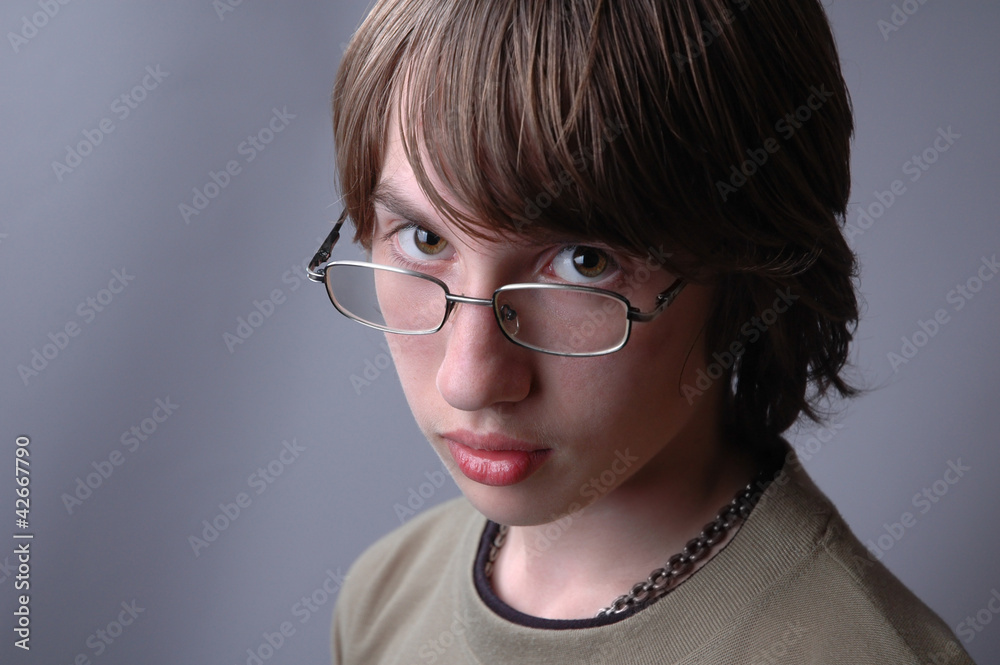 Fototapeta premium Portrait of teenager.