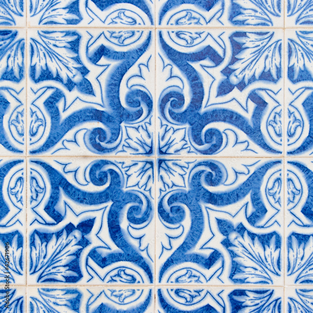 Vintage Azulejo texture from Portugal