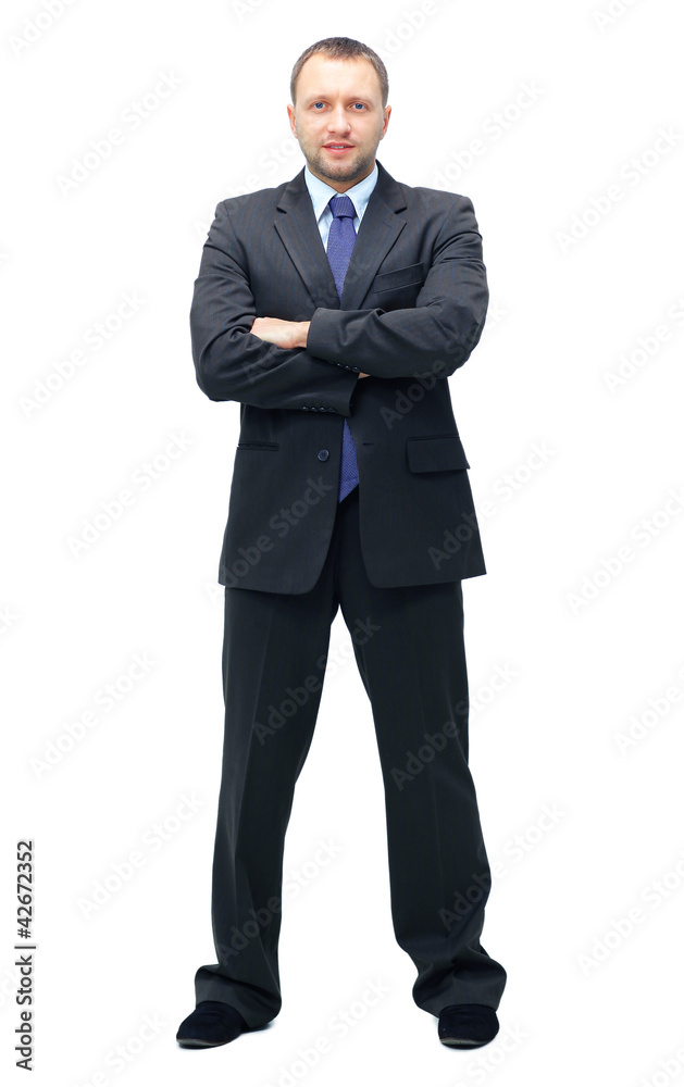 young business man full body isolated on white background young business man full body isolated on white background