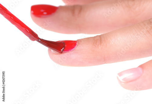 Obraz na płótnie manicure w salonie