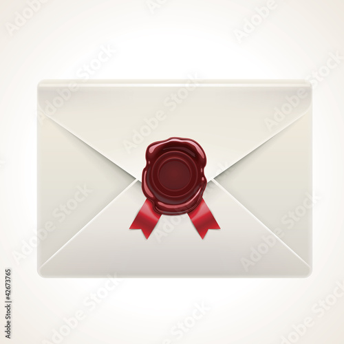 Vector retro envelope icon
