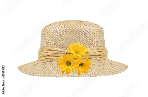 woman hat isolated on white background