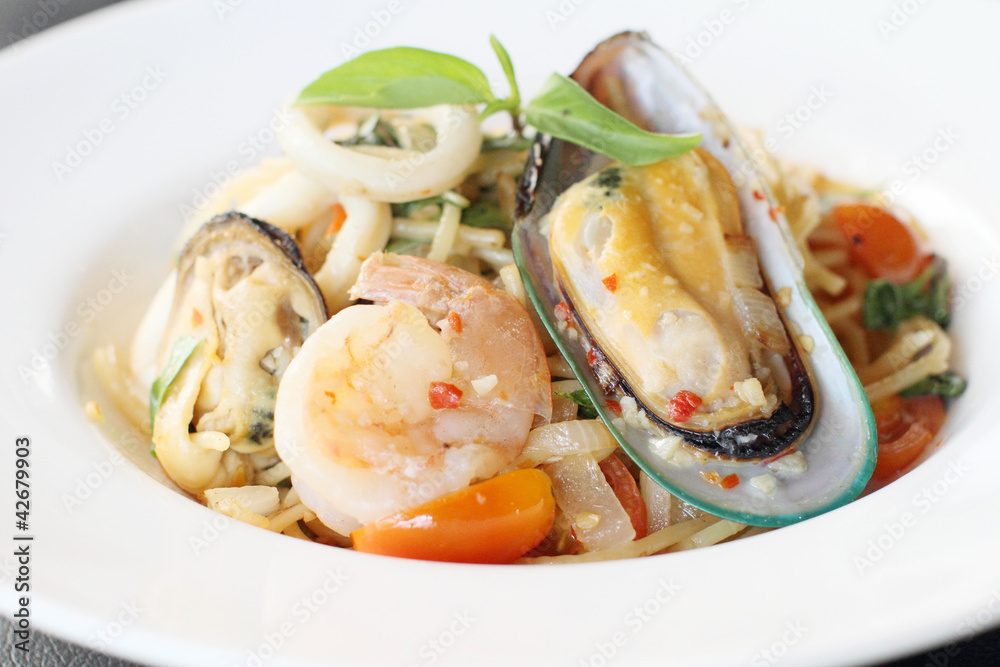 Spaghetti seafood Spaghetti seafood