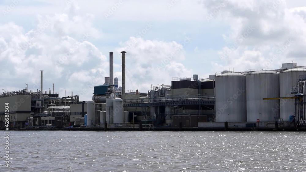 Industrial landscape of Wormer in the Netherlands Industrial landscape of Wormer in the Netherlands