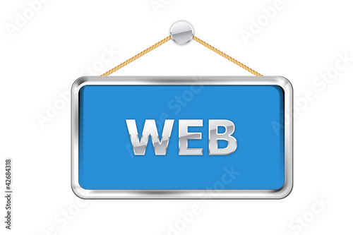 Fotografie Cartel azul web