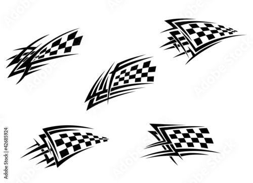 Racing flag tattoos